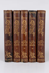 Dom Quixote de La Mancha (5 volumes) — MIGUEL DE CERVANTES (com marcas do tempo)